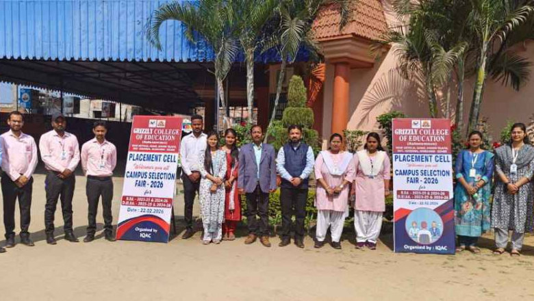 ग्रिजली कॉलेज ऑफ एजुकेशन में रोजगार मेला सफलतापूर्वक संपन्न